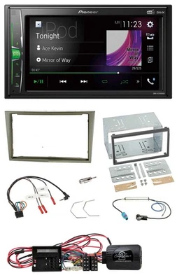 Pioneer 2DIN Lenkrad DAB USB Bluetooth Autoradio für Opel Corsa D satin-stone 09 - Bild 1 von 4