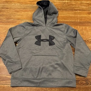 Under Armour Loose Boys Gray Hoodie Size Youth Large - Picture 1 of 4