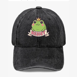 Süße Baseballmütze Frosch widerstehen Portland Froschdruck Wärmeübertragung Grafik - Bild 1 von 19