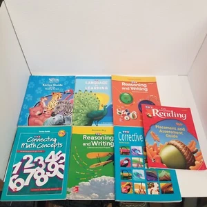 McGraw Hill SRA Teacher's Guide & Answer Key Lot of 7, Reading, Writing & Math - Picture 1 of 8