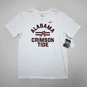 Alabama Crimson Tide Nike T-Shirt Herren Medium weiß Grafik Spruch NCAA - Bild 1 von 13