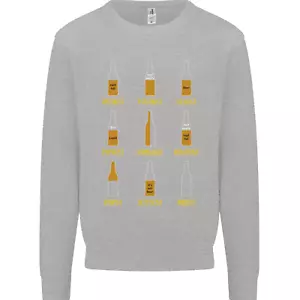 Optimism Pessimism Beer Alcohol Funny Mens Sweatshirt Jumper - Picture 1 of 29