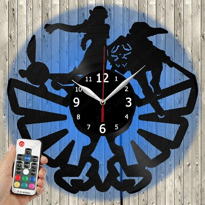 LED Clock Legend of Zelda LED Light Vinyl Record Wall Clock LED Wall Clock 222 - Image 1 of 4