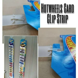10x HOT WHEELS CLIP STRIP Kunststoff Aufhänger für 12 Karten (zufällig) - Bild 1 von 3