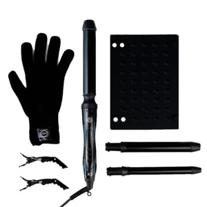 H2D Black X3 Professional Curling Wand - 3 Interchangeable Heads - Picture 1 of 4