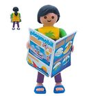 Playmobil figure woman with magazine and flip flops