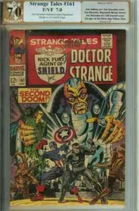 Strange Tales #161 PGX 7.0 Signed Jim Steranko (like CGC) Doctor Strange - Picture 1 of 2