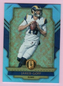 2017 Panini Gold Standard Jared Goff #48 #'ed 12/49 Rams ( M52123)