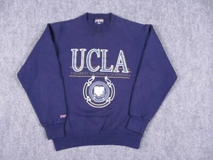Vintage UCLA Sweater Mens Medium Blue Jansport Crew Neck Pullover Jumper - Picture 1 of 12