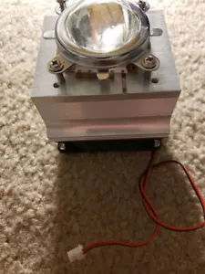 20w-100w aluminum led heatsink DC 12V 0.2A cooling fan +44mm lens kit - Picture 1 of 2