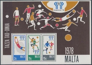 Malta 1978 - Football World Cup - Miniature Sheet - MNH - Picture 1 of 1