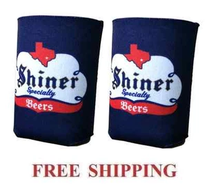 SPOETZL CERVECERÍA SHINER 2 PORTAVASOS REFRIGERADOR COOZIE COOLIE KOOZIE HUGGIE NUEVO - Imagen 1 de 2