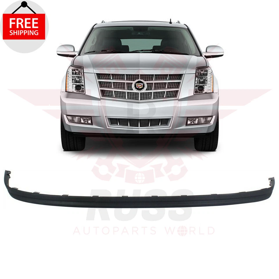 New Front Bumper Lower Air Deflector Black Fits 2007-2014 CADILLAC ESCALADE - Image 1 of 4