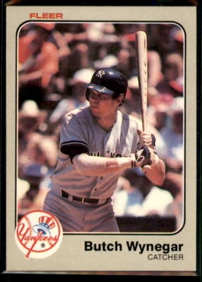 1983 Fleer Butch Wynegar #399 New York Yankees - Image 1 of 2