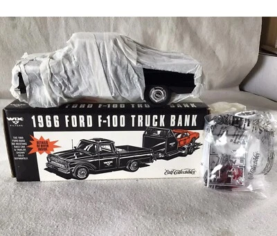 Filtros WIX/Ford F-100 1966 cabina personalizada camión fundido a presión banco de monedas Ertl 1:25 sin usar, en caja, nuevo Foto 1 de 4