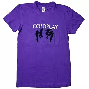 T-shirt grafica Coldplay 2005 Twisted Logic Tour viola donna nuova senza etichette taglia S - Foto 1 di 5