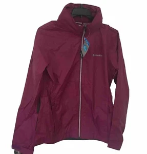 Columbia Women’s Dark Pink switchback III rain coat M L XL NWT - Picture 1 of 15