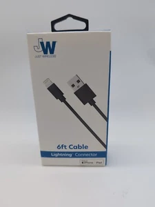 Just Wireless 6ft USB-A Cable Fast Charge - Black NEW/Sealed Fast Free Ship - Picture 1 of 1