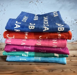 Personalised Any Name Customisable Text Soft Warm Fleece Mink Blanket Decoration - Picture 1 of 9