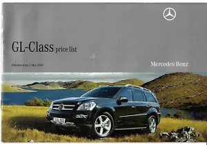 Mercedes-Benz GL-Class Specifications 2009 UK Market Brochure 320 420 CDi 500 - Picture 1 of 2