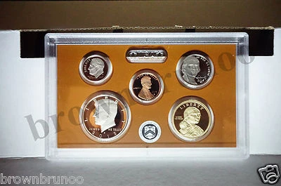 2015 S Partial PROOF Kennedy Half Penny Dime Nickel Native $1 5 Coins NO BOX COA - Image 1 of 4