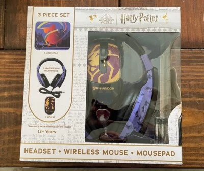 Harry Potter Headset with Microphone, Wireless Mouse, Mouse Pad 3 Piece Set🔥 - Image 1 of 4