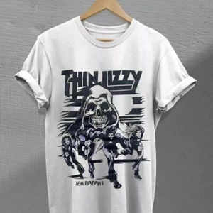 Vintage Thin Lizzy Jailbreak Reaper Rock T-Shirt - Picture 1 of 6