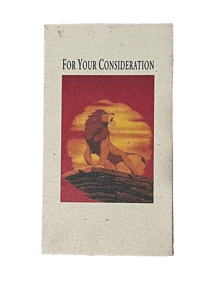 Disney Lion King VHS Tape FYC 1995 Screener Awards Animation RARE  - Image 1 of 4