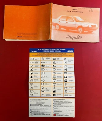 FIAT REGATA LIBRETTO USO E MANUTENZIONE 1983 (Italiano) + Folder Segnali - Immagine 1 di 4