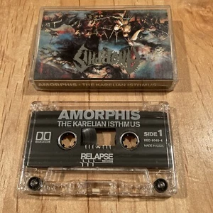 Amorphis - The Karelian Isthmus CASSETTE TAPE 1st US issue demigod abhorrence - Picture 1 of 3