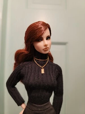 Collar de cadena para Barbie de piedra de seda, Poppy Parker, Fashion Royalty, joyería FR2 Foto 1 de 2