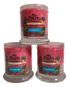 Jar Candles Bulk 3-Pack 9oz Jars Strawberry Fig Scented Nature's Finest 824 - Picture 1 of 6