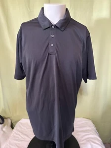Bolle Men's Dark Gray Black Polyester Polo Shirt Size XL - Picture 1 of 3