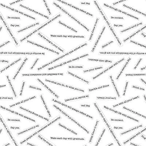 Windham - Makers Collage - Blessings - White, Fabric BTY - Picture 1 of 8