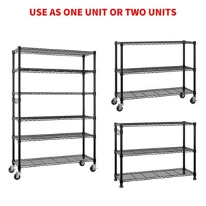 6 Tier 82''H Heavy Duty Commercial Grade Wire Shelving Unit Rack for Garage - Picture 1 of 14