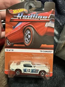 HOT WHEELS REDLINE 1970 CHEVROLET CAMARO, WHITE, 1:64, NIB - Picture 1 of 1