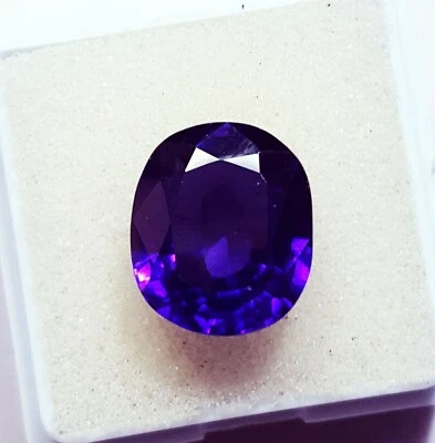 15.40 Ct Violet Amethyst Certified Loose Gemstone With Free Gift - Image 1 of 4