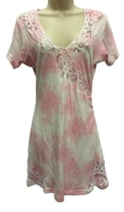 LoveShackFancy Dress Women Medium Pink Tie Dye Beach Coastal Brunch $295 - Picture 1 of 11