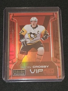 2020-21 UD O-Pee Chee Platinum Sidney Crosby VIP Rouge Red Achievement 30/50 - Picture 1 of 2