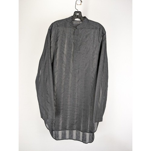 SAINT LAURENT (YSL) Camicia Saint Laurent Paris nera nuova con etichetta 37