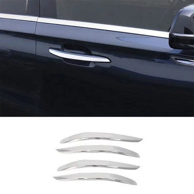 Cubierta de manija de puerta lateral exterior de titanio plateado para Lincoln Aviator 2020-22 Foto 1 de 4