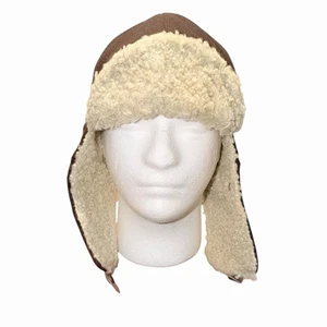 Faded Glory braune Trappermütze mit Lammfellimitatfutter & Ohrenklappen Elmer Fudd - Bild 1 von 9