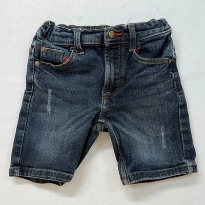 Pantalones cortos vaqueros Wrangler para niños azules talla 5 desgastados regulares Foto 1 de 4
