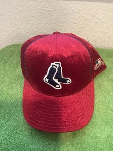 Vintage Boston Red Sox American Needle Velour Velvet Hat Throwback - Picture 1 of 5