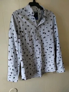 Kavu Big Foot Shirt Herren Medium Sasquatch Nelly Loch Ness All Over Print - Bild 1 von 8