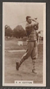MILLHOFF-FAMOUS GOLFERS GOLF 1928-#21- T. H. COTTON  - Picture 1 of 2