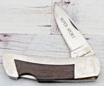 Faca Lockback Vintage Anos 70 a 80 VALOR JAPAN - 440 Aço Inoxidável - Usado - Imagem 1 de 4