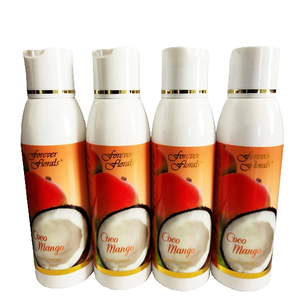 Hawaii Forever Florals Body Lotion 4 Bottles 4 ounce each Coconut Mango - Image 1 of 1