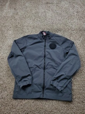 Chaqueta cortavientos Nike FC N98 pequeña para hombre gris cremallera completa fútbol ligero Foto 1 de 4