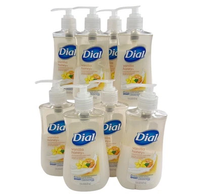 Paquete de 8 diales líquido limpio y suave jabón de manos miel de vainilla 7,5 fl oz NUEVO Foto 1 de 4